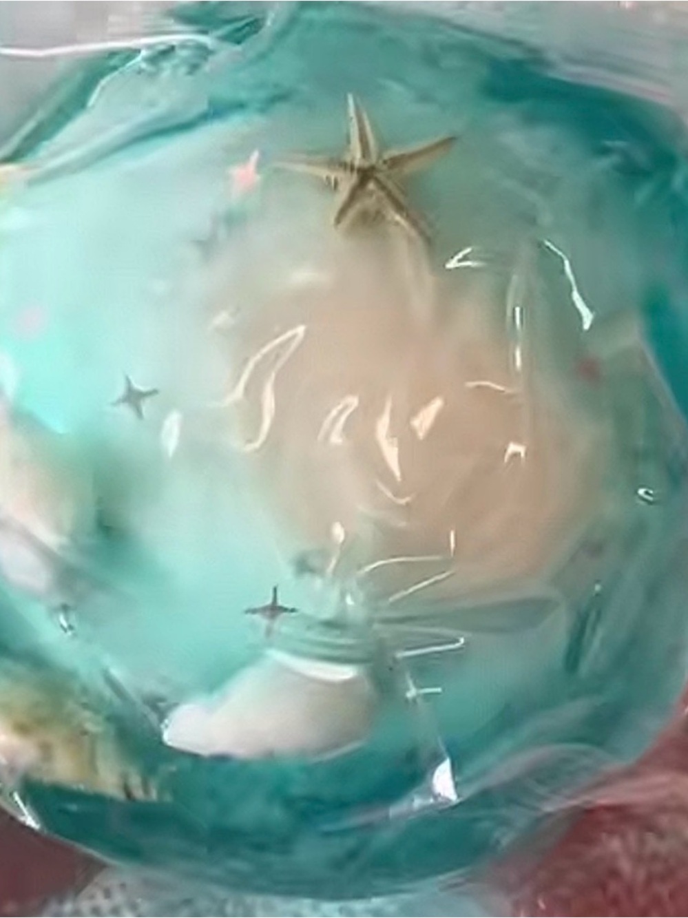 BiBi Teal and Cream Starfish Sensory Toy